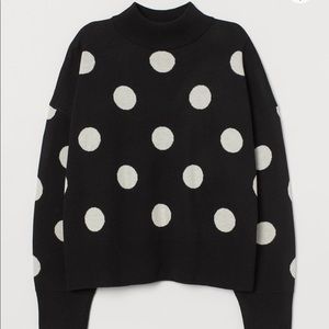 HM Polka Dot Knit Sweater
